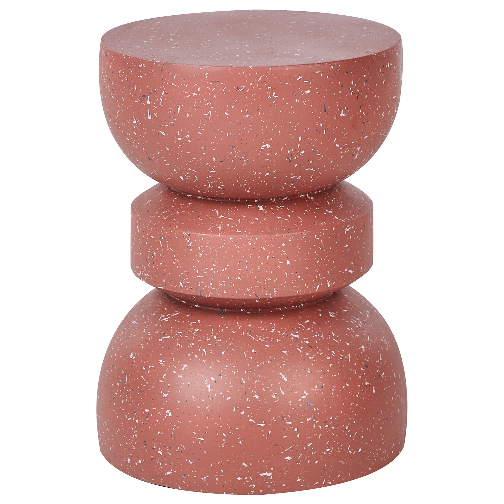 Bord FALIRO 37 cm 37 cm Terrazzo effekt Rød