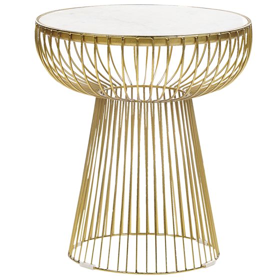 Bord CHEYNES Marmor Guld
