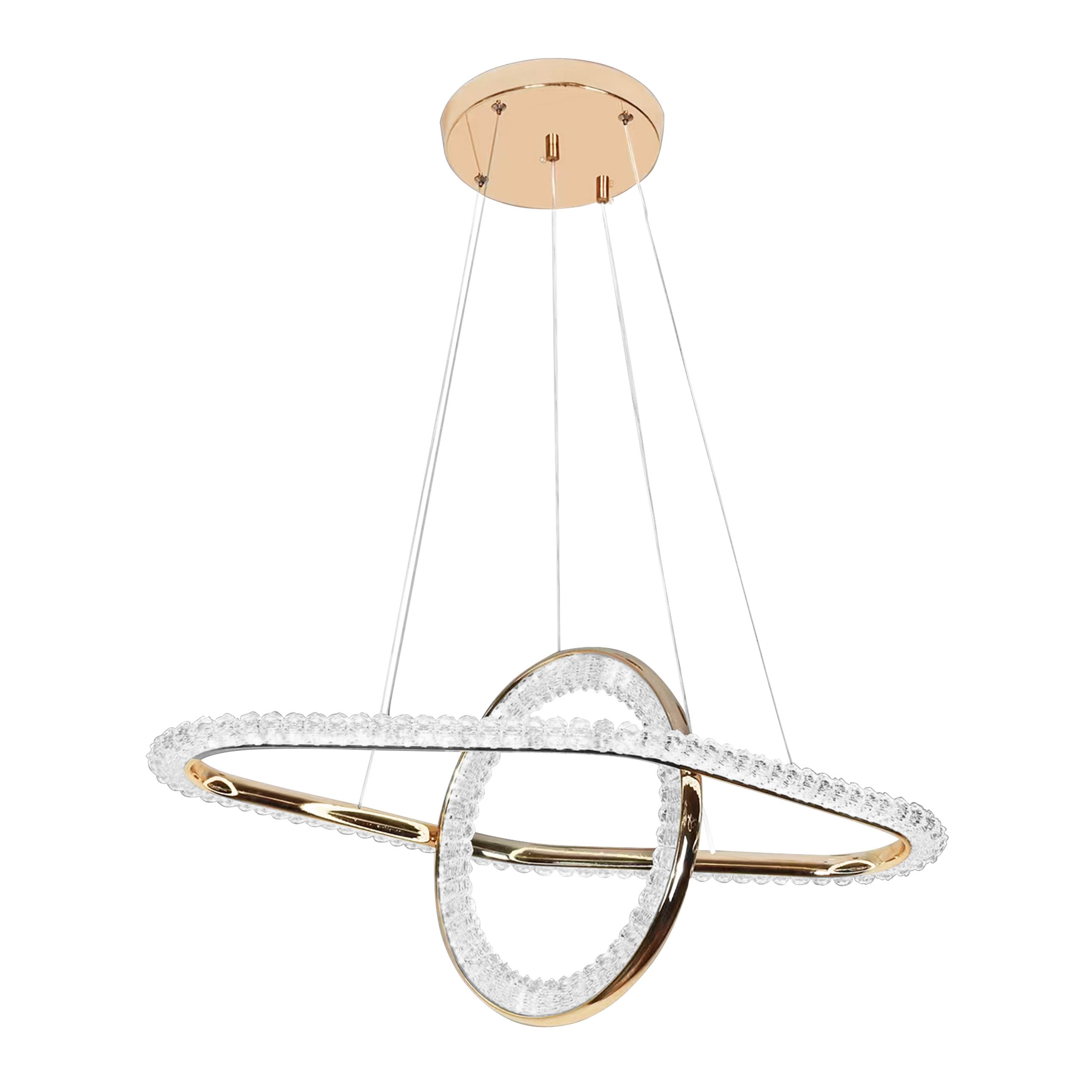 TOOLIGHT hængende loftlampe LED G034-CP Guld 36x64x36cm