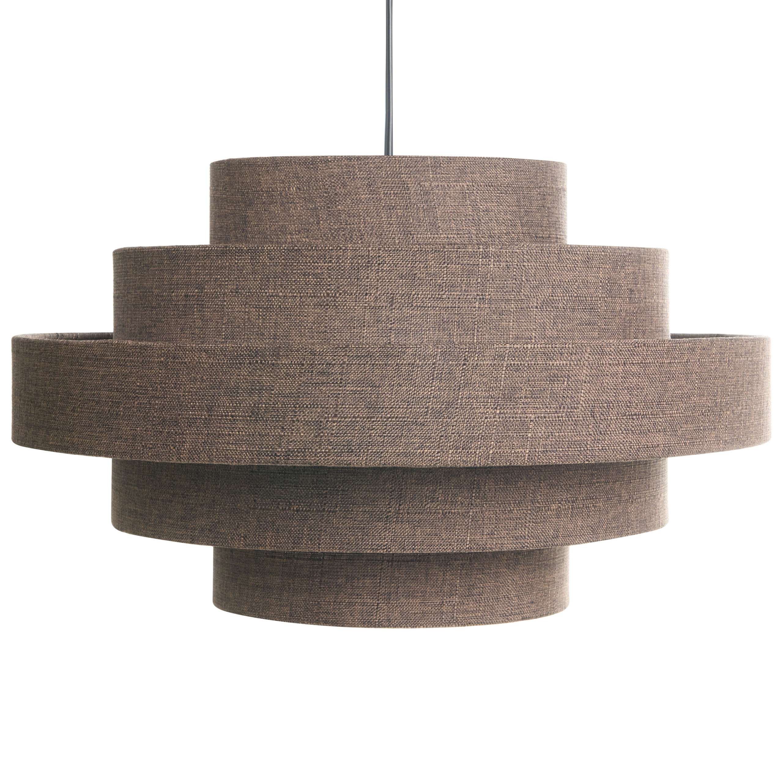 Loftlampe EREBATO Hør Brun