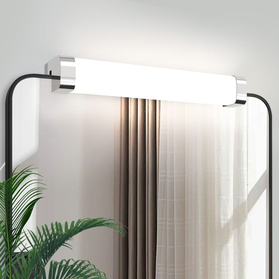 NETTLIFE LED - spejlvæglampe med 10 W fatning, sæt med 2, neutral hvid 4000K, krom