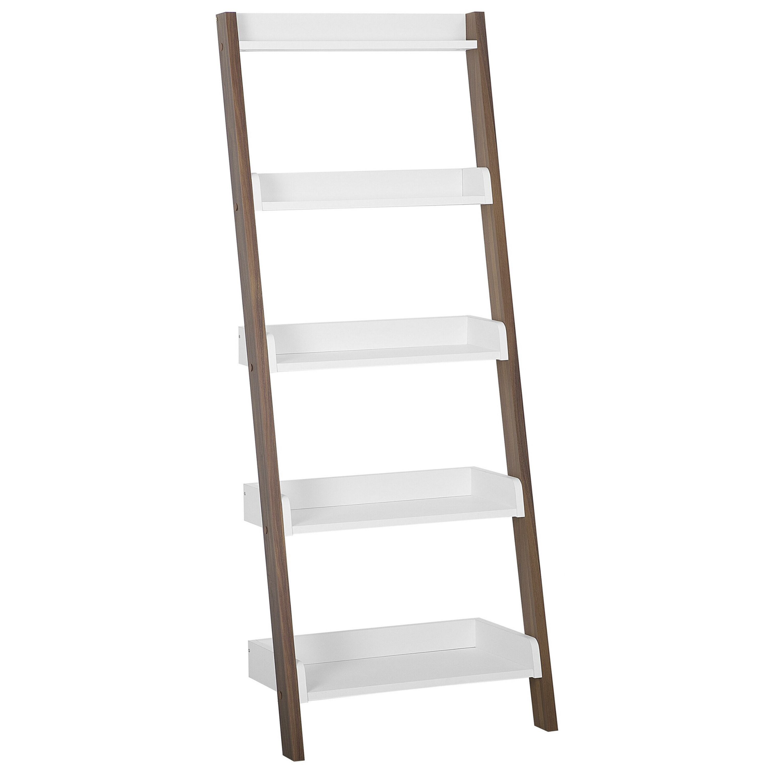 5-etagers reol MOBILE TRIO 164 cm Brun/hvid