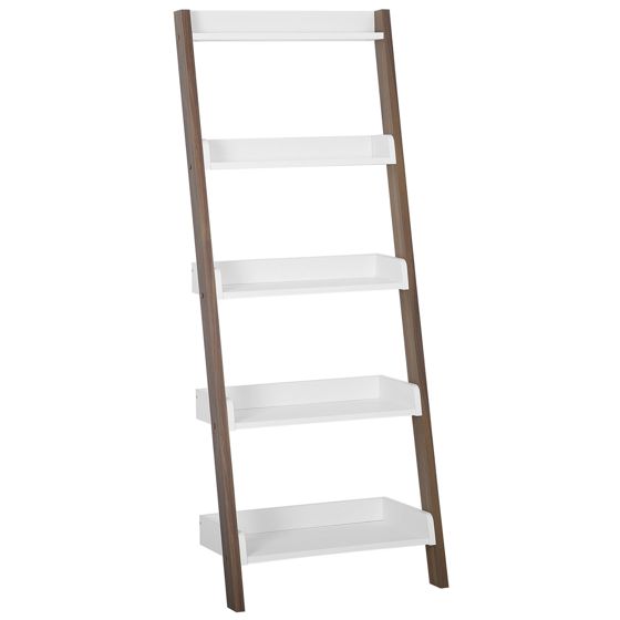 5-etagers reol MOBILE TRIO 164 cm Brun/hvid