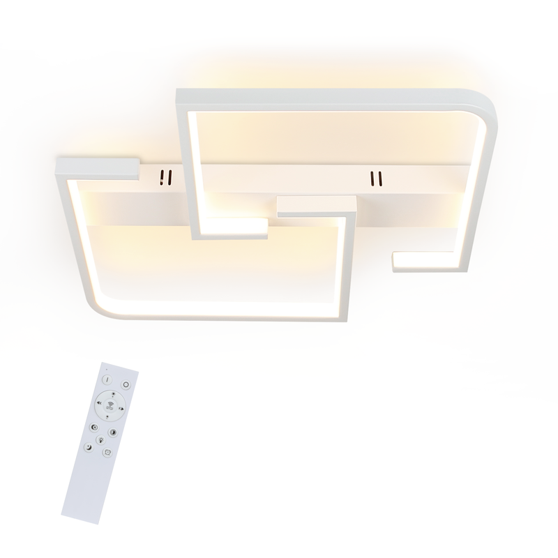NETTLIFE LED loftlampe, stuelampe, 35 W, dæmpbar, moderne, med fjernbetjening, metal