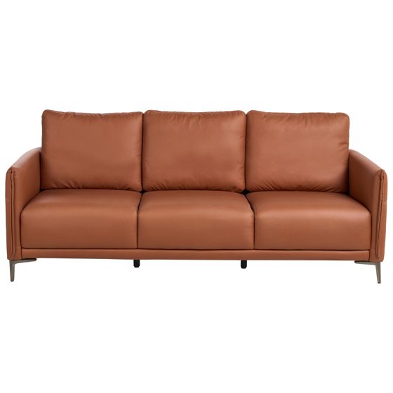 Sofa 3 personers CILENS Guldbrun