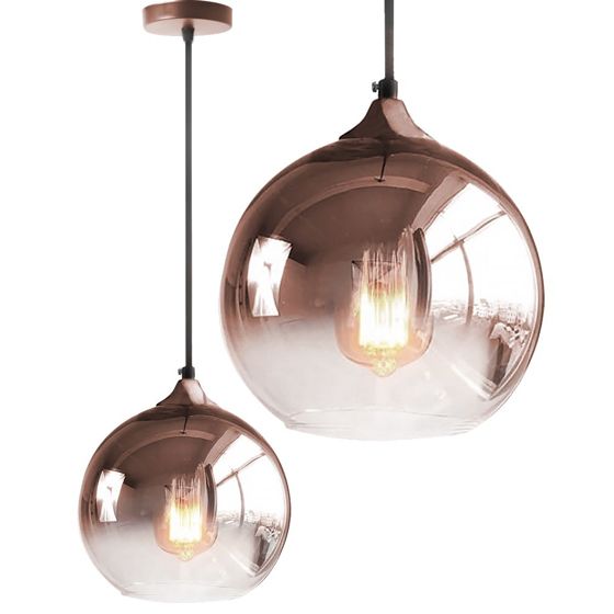 TOOLIGHT hængende loftlampe APP313-1CP Rosaguld 21x20x21cm