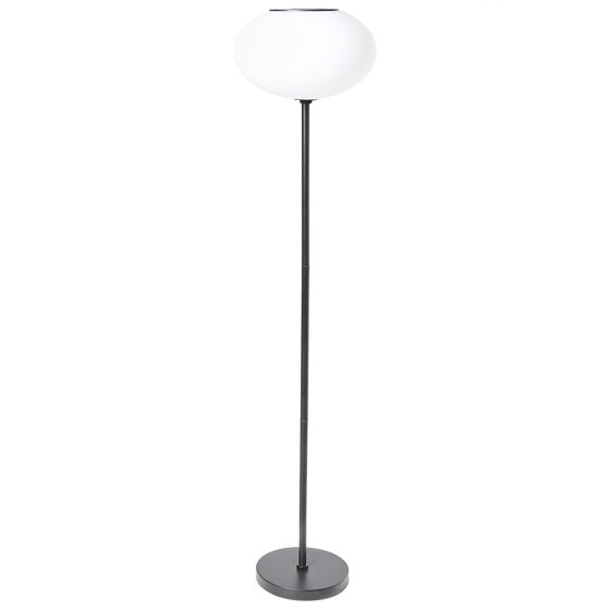 Udendørs solcelle LED-gulvlampe LUMBE Sort