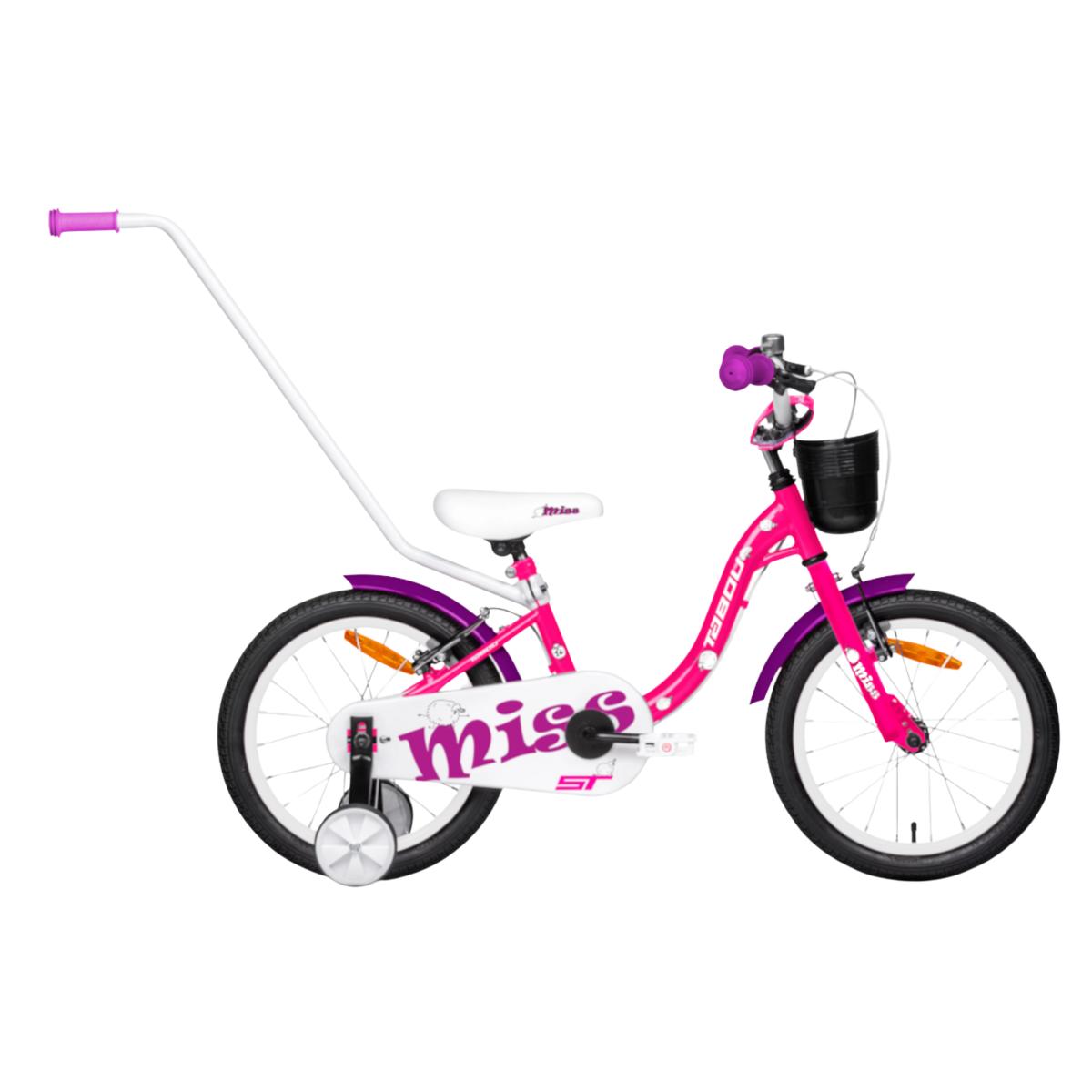 Tabou Miss ST børnecykel, 12" pink/hvid