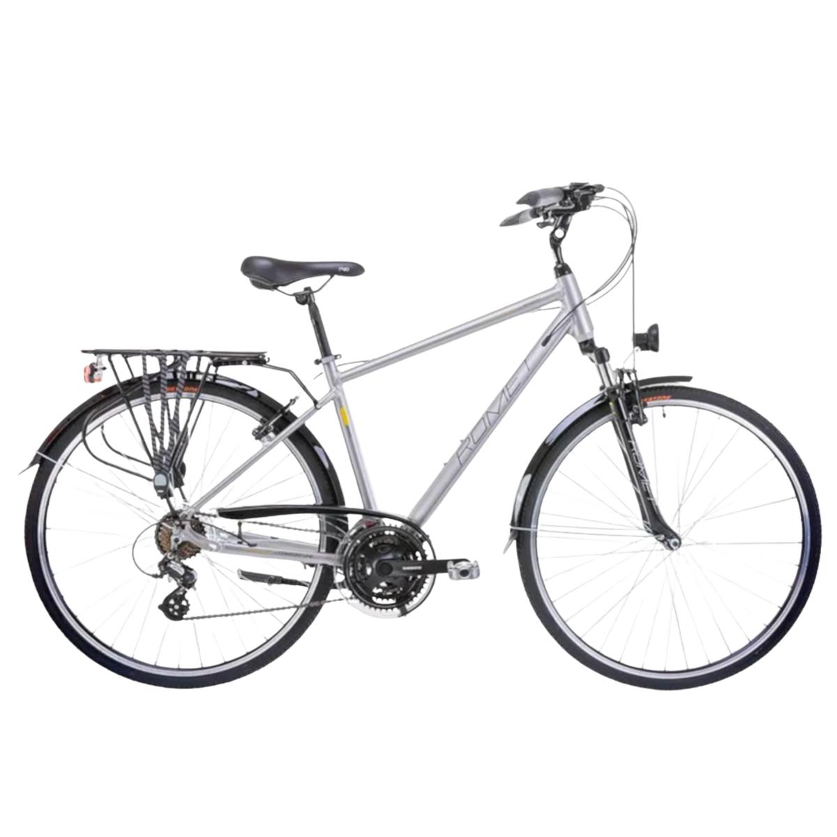 Romet Wagant cykel, sølv-gul størrelse L