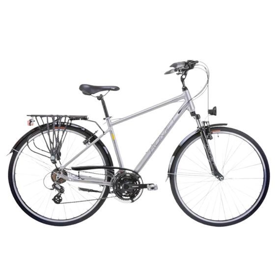Romet Wagant cykel, sølv-gul størrelse L