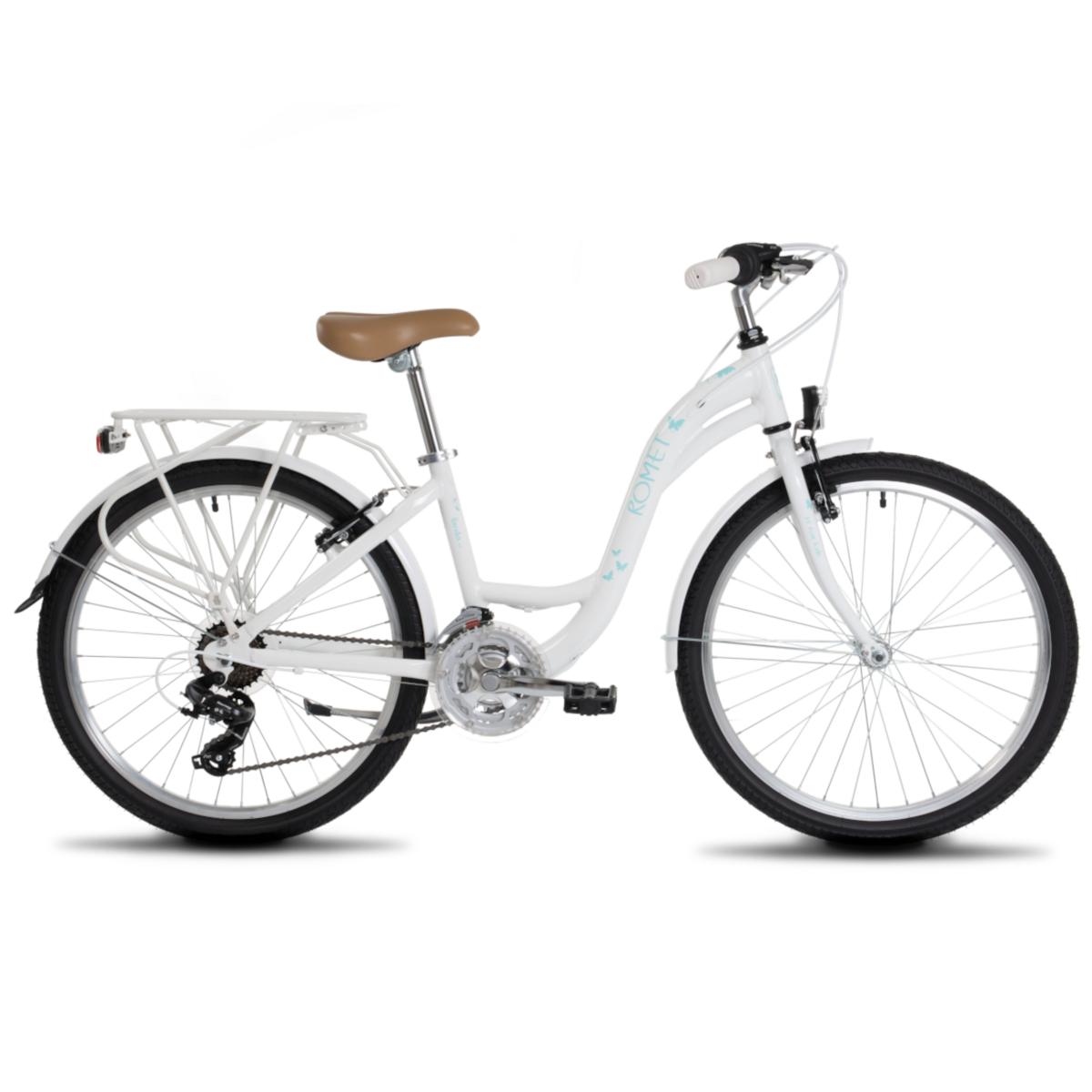 Romet Panda 1 til piger cykel, hvid/blå