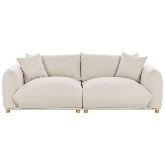 Sofa 3 personers LUVOS Lys Beige