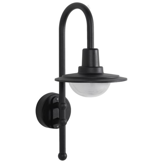 Udendørs LED-væglampe PORTELO Sort