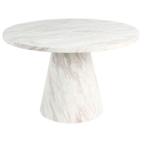 Spisebord MERE Hvid marmor 120 cm 120 cm