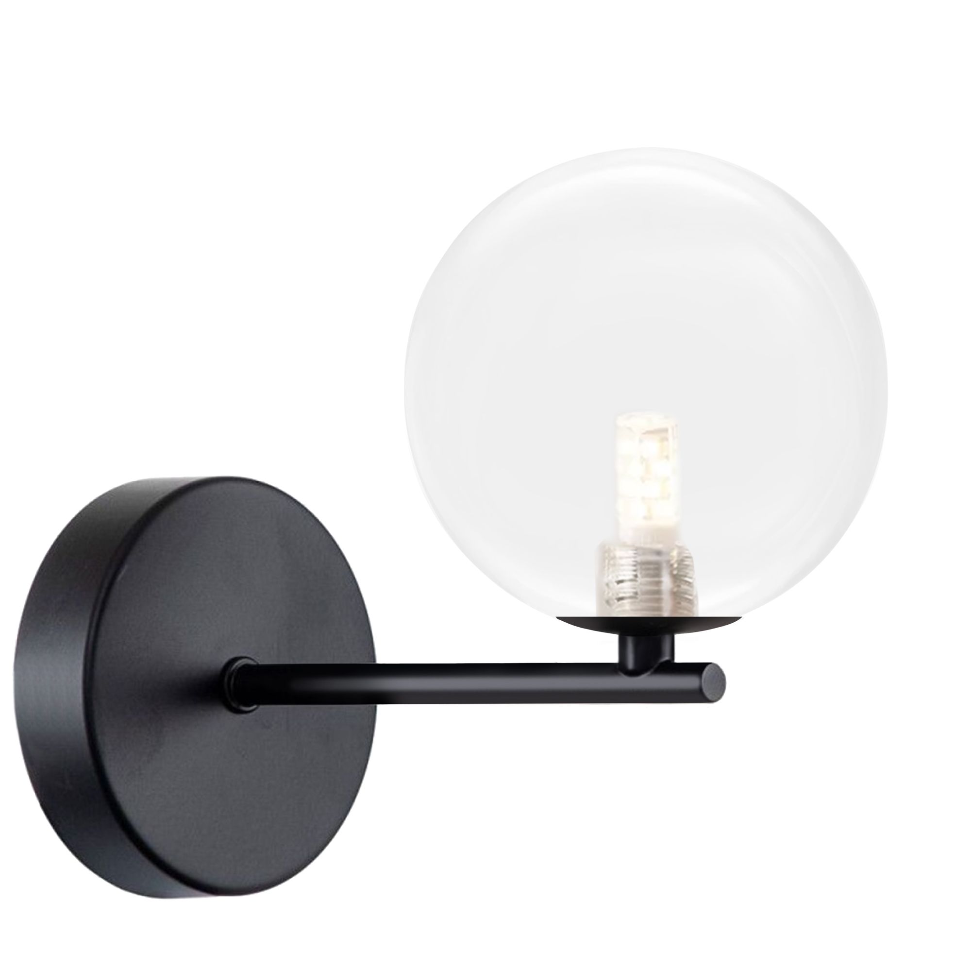TOOLIGHT væglampe APP1160-1W sort, 17x10x17cm