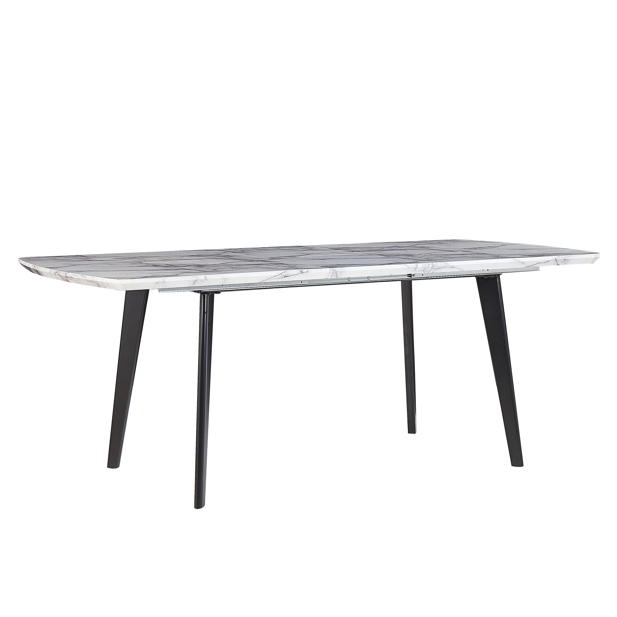 Spisebord med udtræk MOSBY Grå marmor 160/200 cm 90 cm