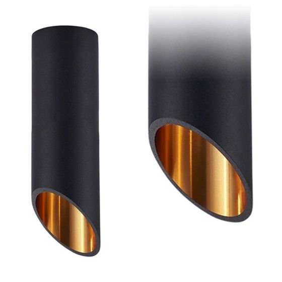 TOOLIGHT loftlampe APP571-1C 20CM Sort/Guld 20x6x20cm