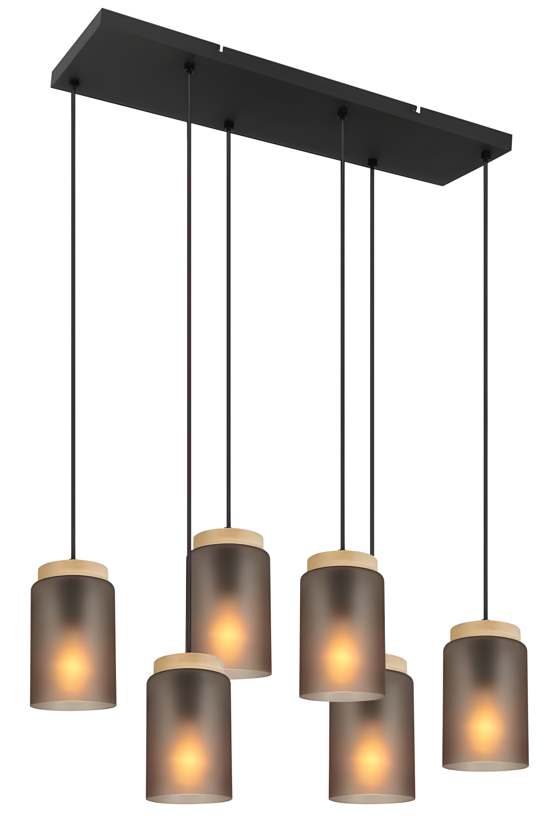 TOOLIGHT hængende loftlampe APP1813-6CP Grå 73,5x73,5x16,5cm