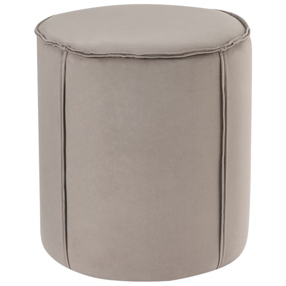 Puf SEDONA Velour Brungrå