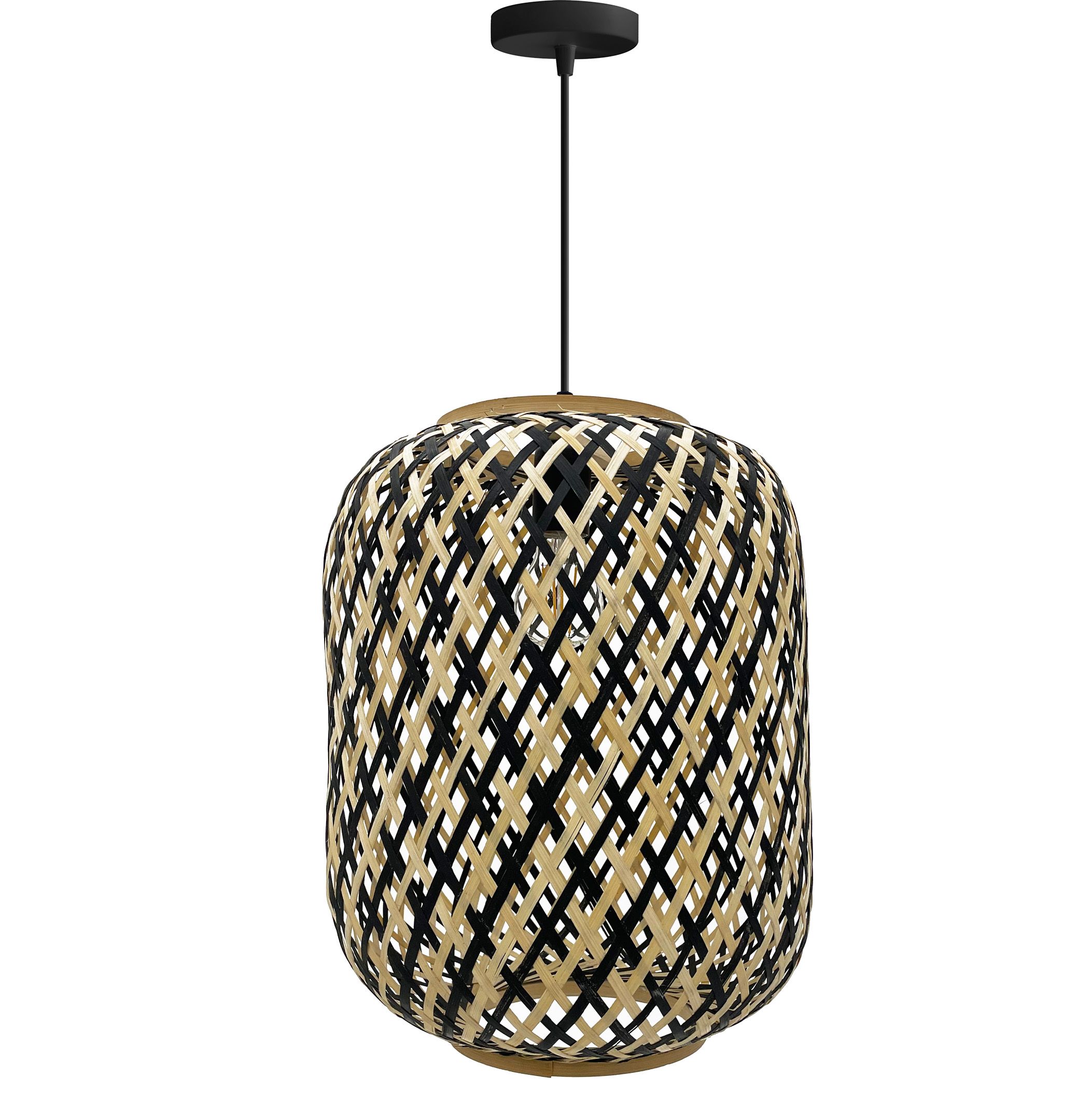 TOOLIGHT hængende loftlampe APP1312-1CP BOHO Sort 31x31x40cm