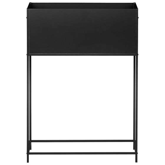 Forhøjet plantekrukke TAPIEN 70 cm Metal Sort