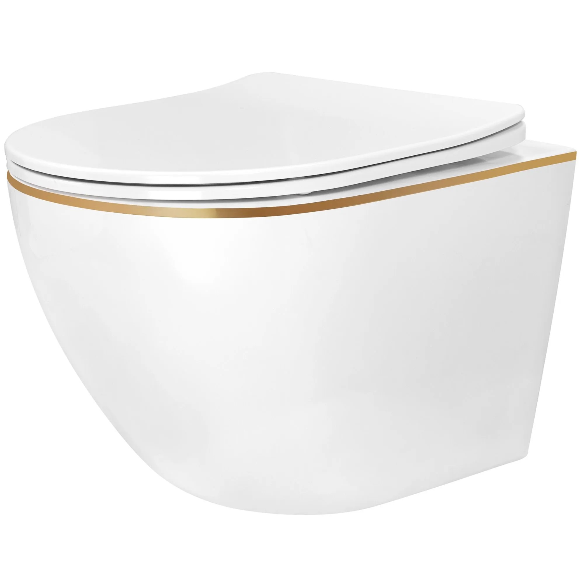 REA væghængt toilet Carlo Mini Tornado Hvid, 49x36,5x35cm