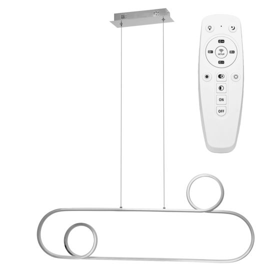 TOOLIGHT hængende loftlampe LED APP810-CP Krom 90x90x85cm
