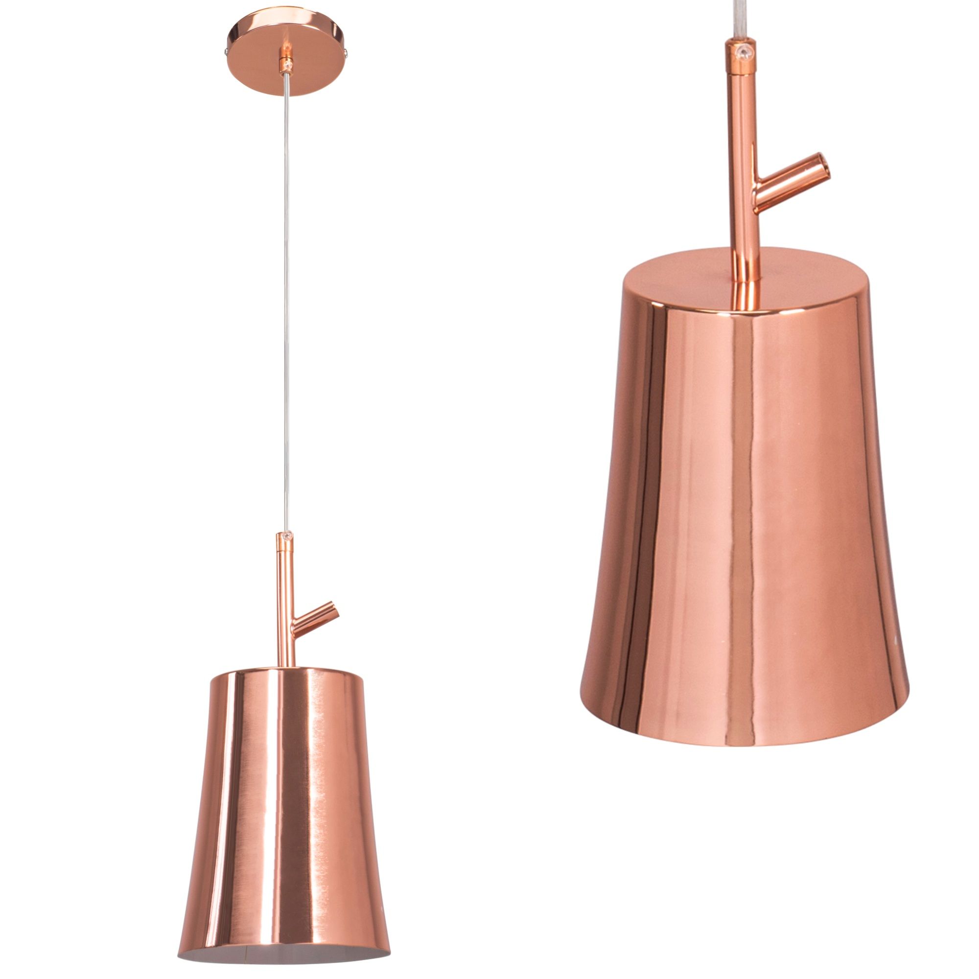 TOOLIGHT hængende loftlampe APP1036-1CP Rosaguld 17x13x107cm