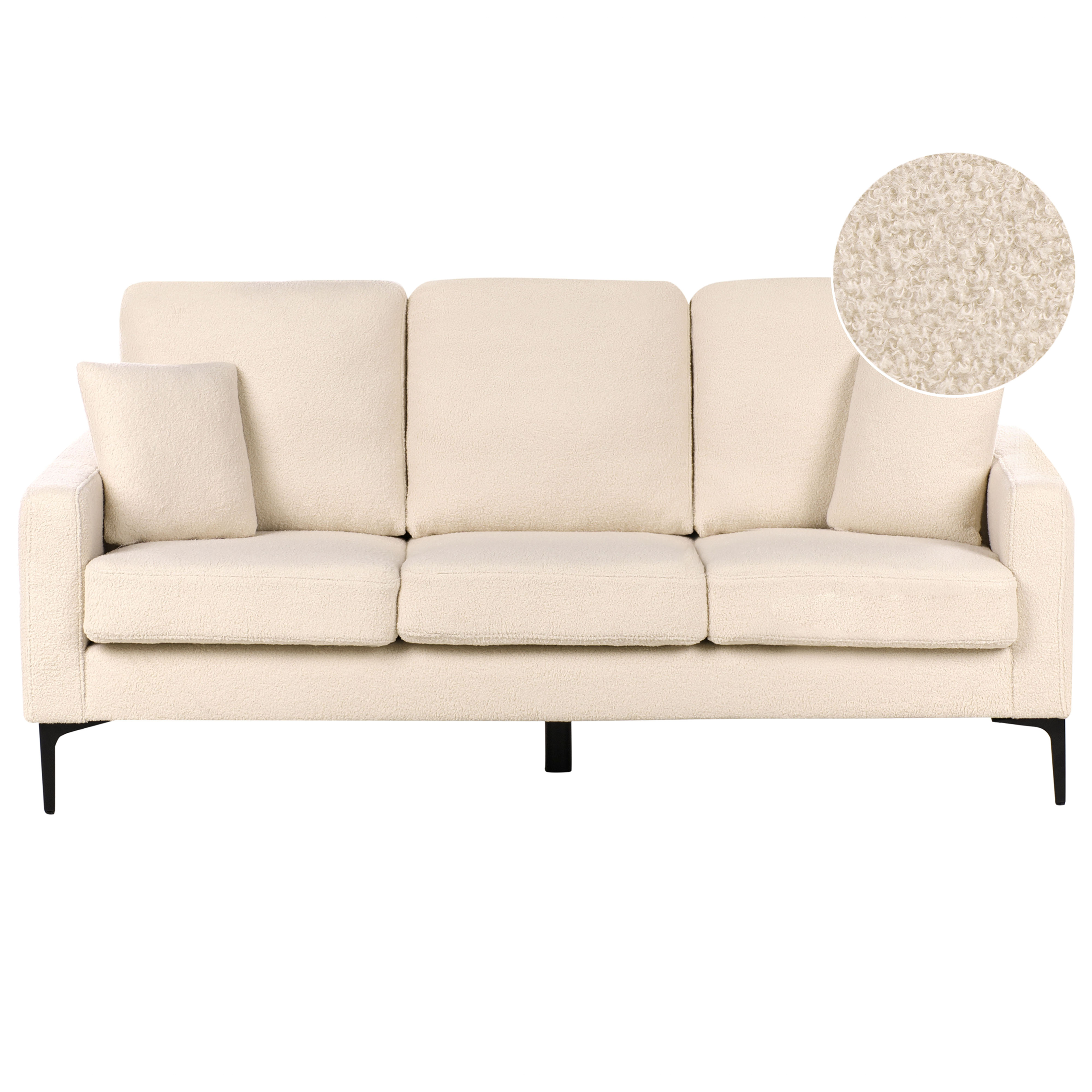 Sofa 3 personers GAVLE Boucle Beige