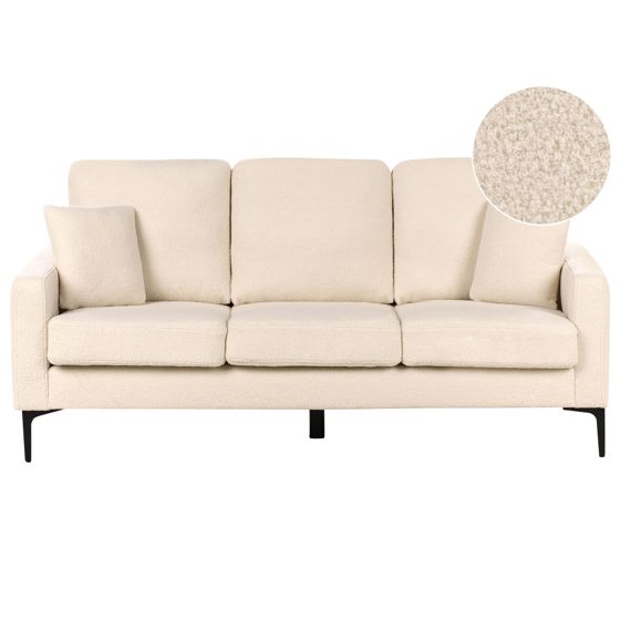 Sofa 3 personers GAVLE Boucle Beige