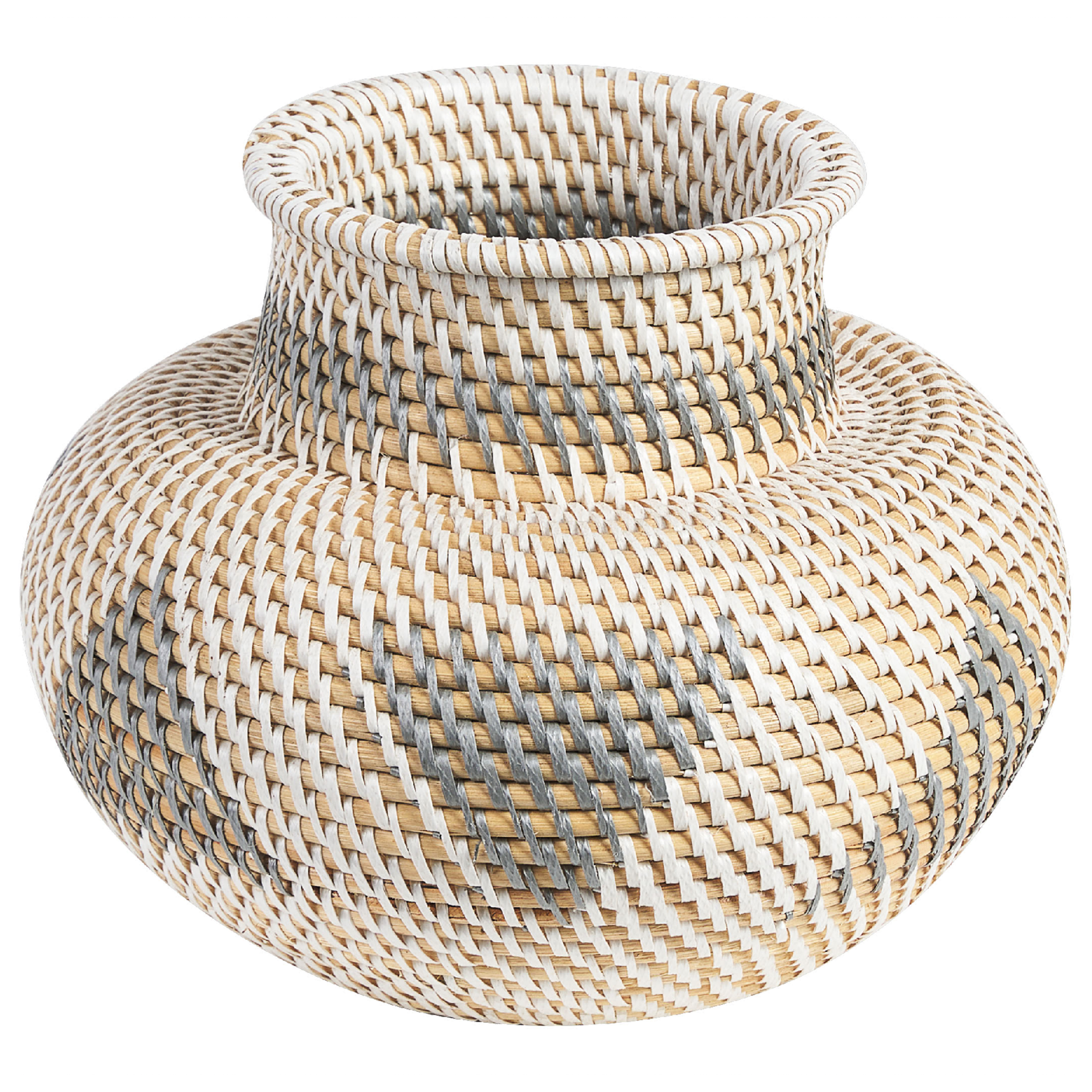Dekovase ASAHAN 22 cm Rattan Naturlig