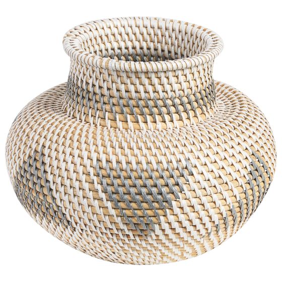 Dekovase ASAHAN 22 cm Rattan Naturlig