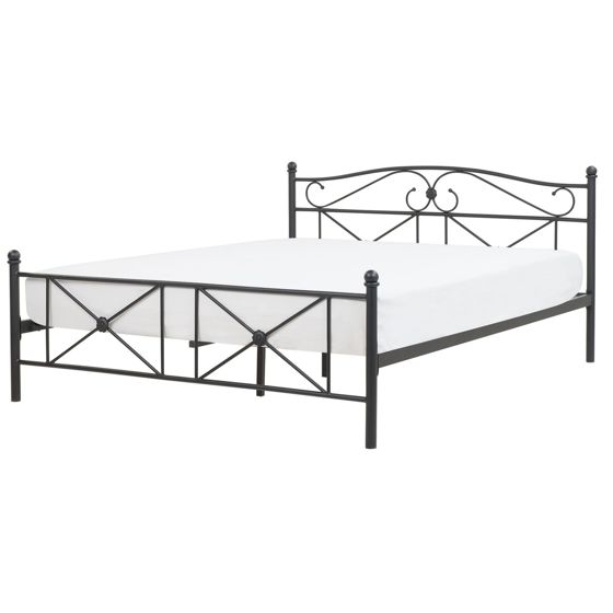 Seng Metal RODEZ 160 x 200 cm Sort