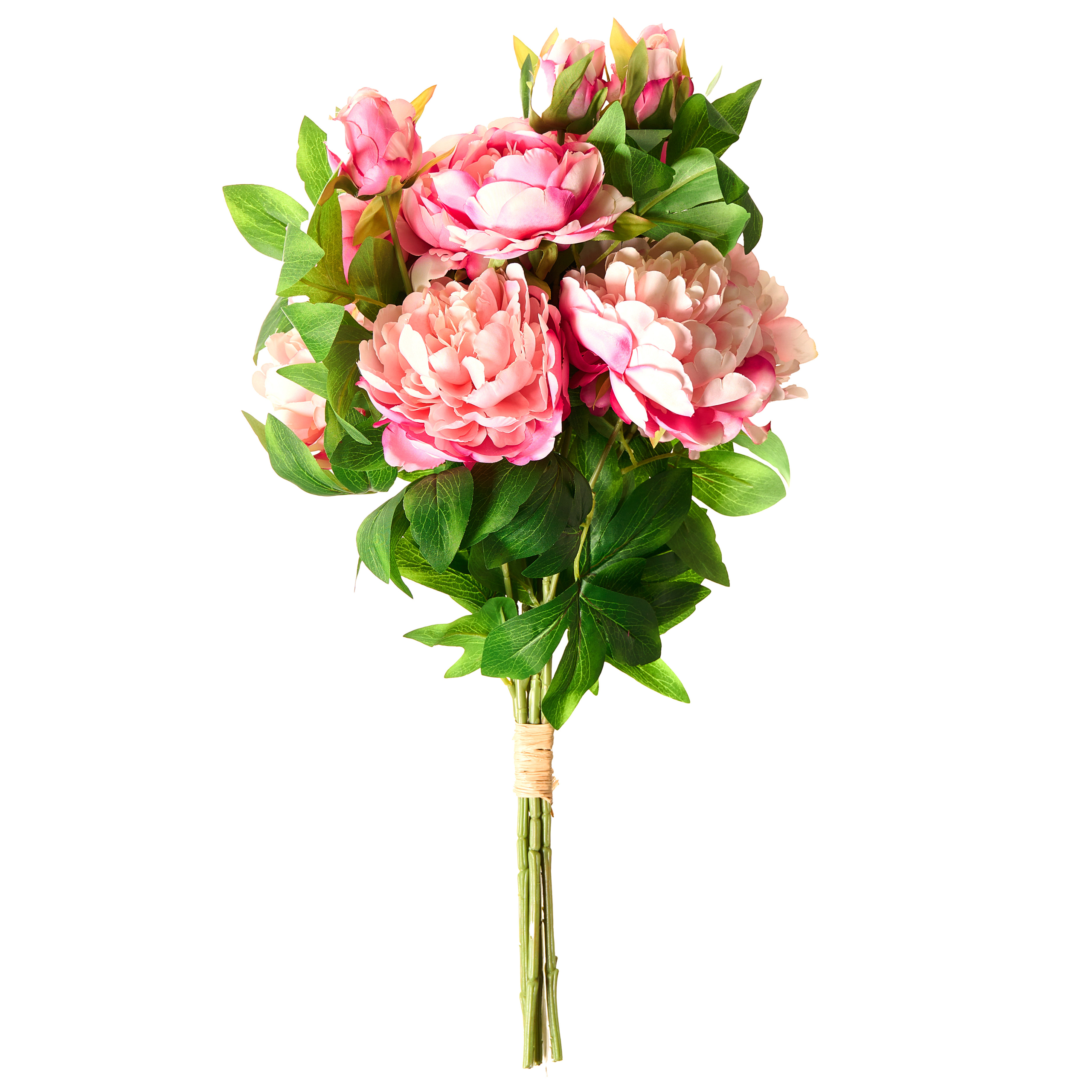 Kunstig blomsterbuket COLARES 62 cm Lyserød