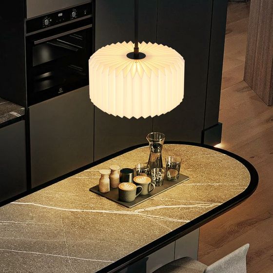 NETTLIFE Pendellampe spisebord vintage hængelampe - pendellampe stue spisestue lampe 1 flamme hvid