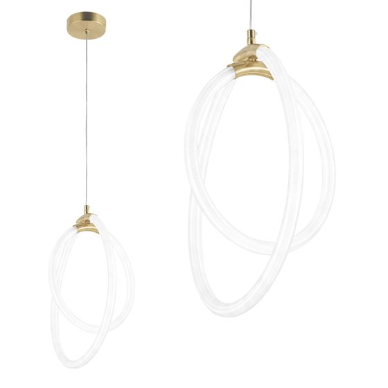 TOOLIGHT hængende loftlampe LED G019-CP Guld 43x22x43cm