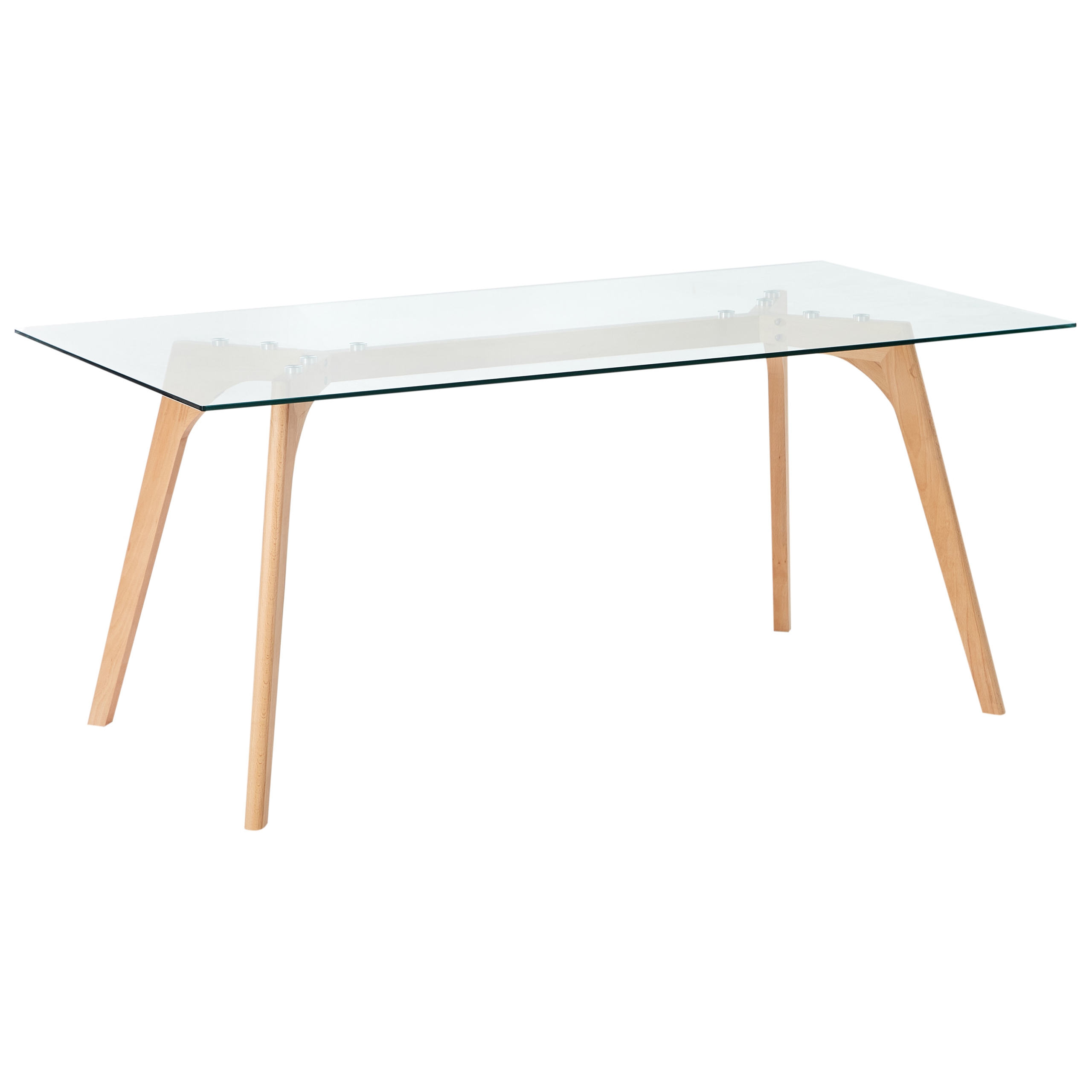 Spisebord HUDSON Transparent 180 cm 90 cm Hærdet glas