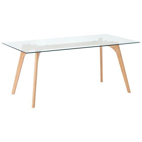 Spisebord HUDSON Transparent 180 cm 90 cm Hærdet glas