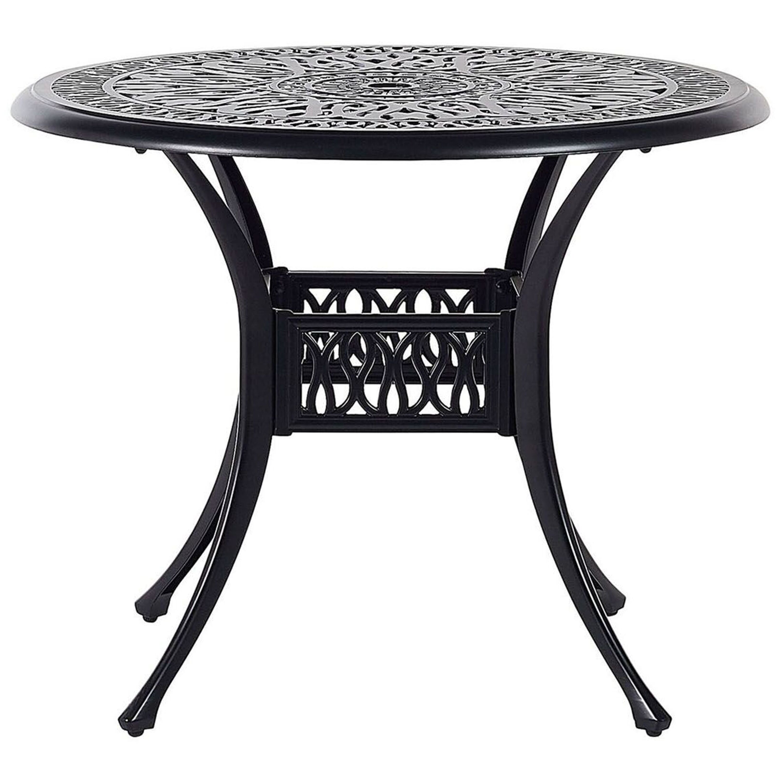 Bistro bord ANCONA 90 cm 90 cm Metal Sort