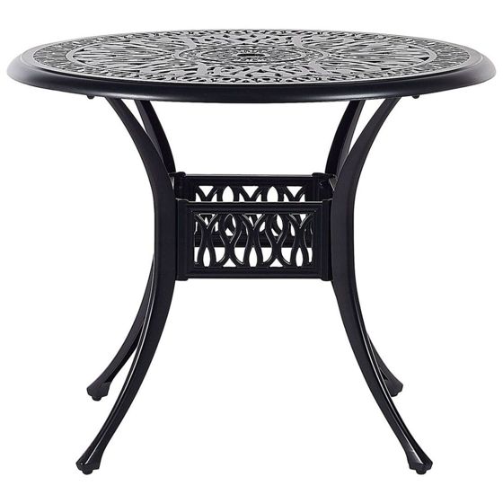 Bistro bord ANCONA 90 cm 90 cm Metal Sort