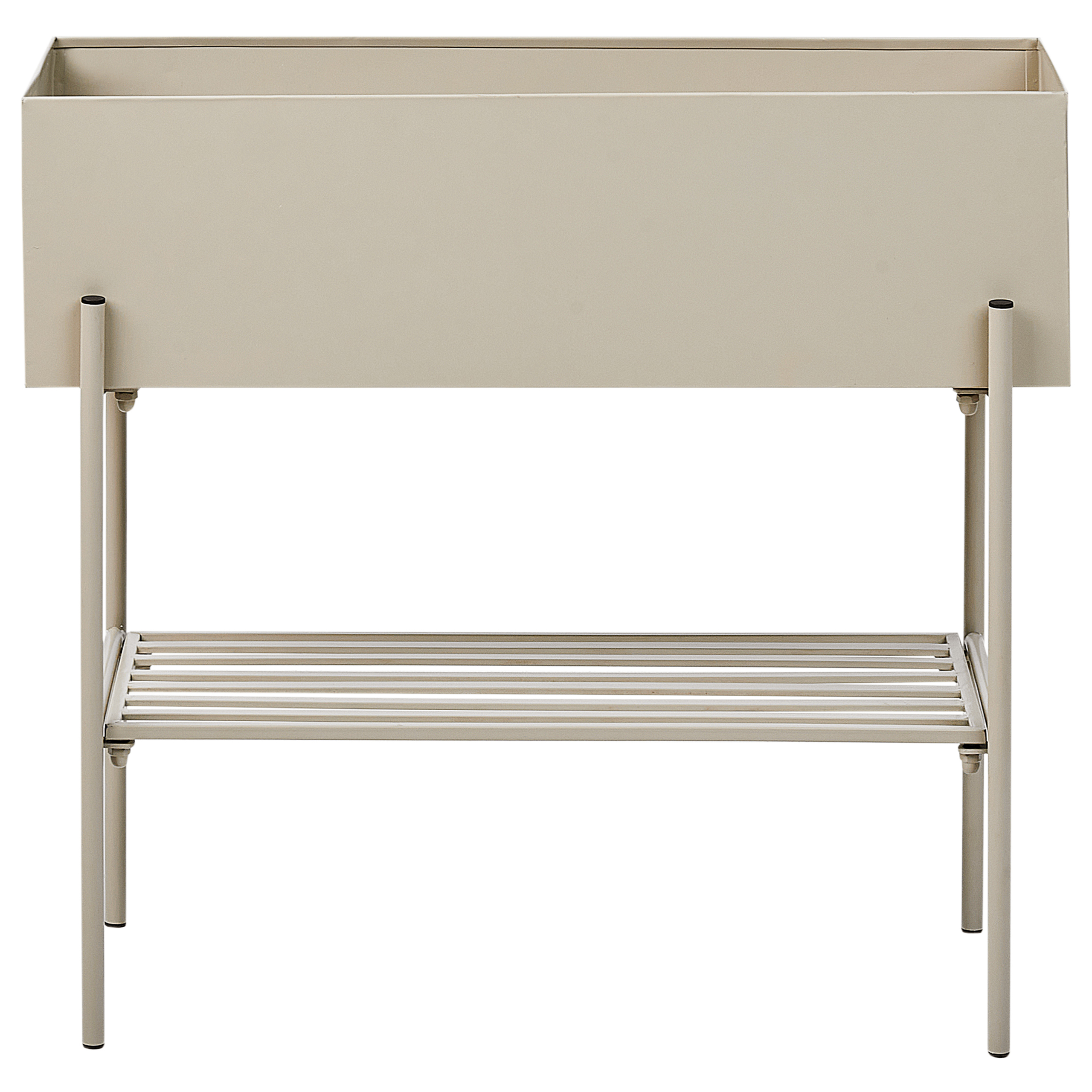 Forhøjet plantekrukke VINCA 70 cm Metal Beige