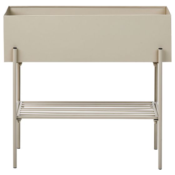 Forhøjet plantekrukke VINCA 70 cm Metal Beige
