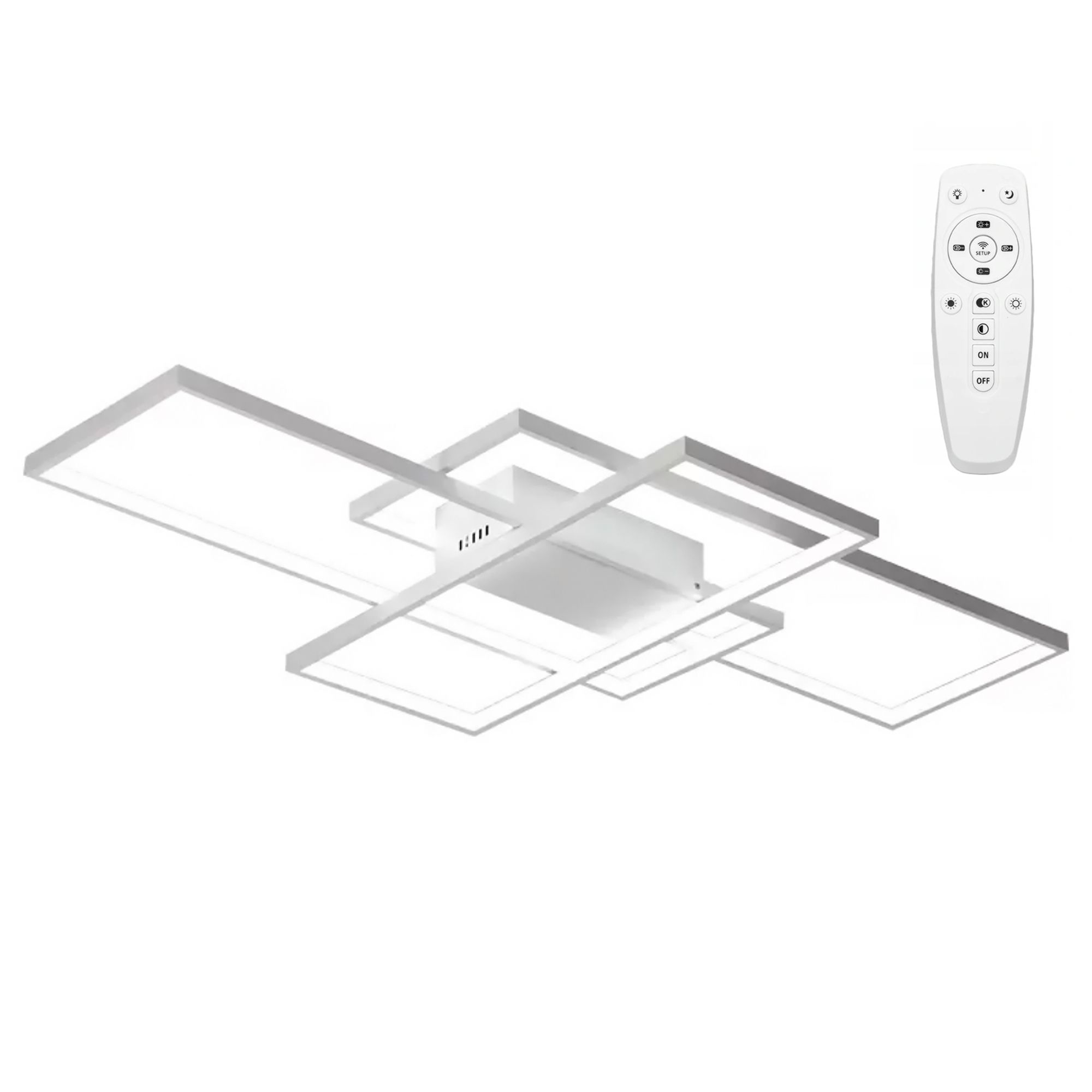 TOOLIGHT loftlampe APP660 LED Hvid 90x90x6,5cm