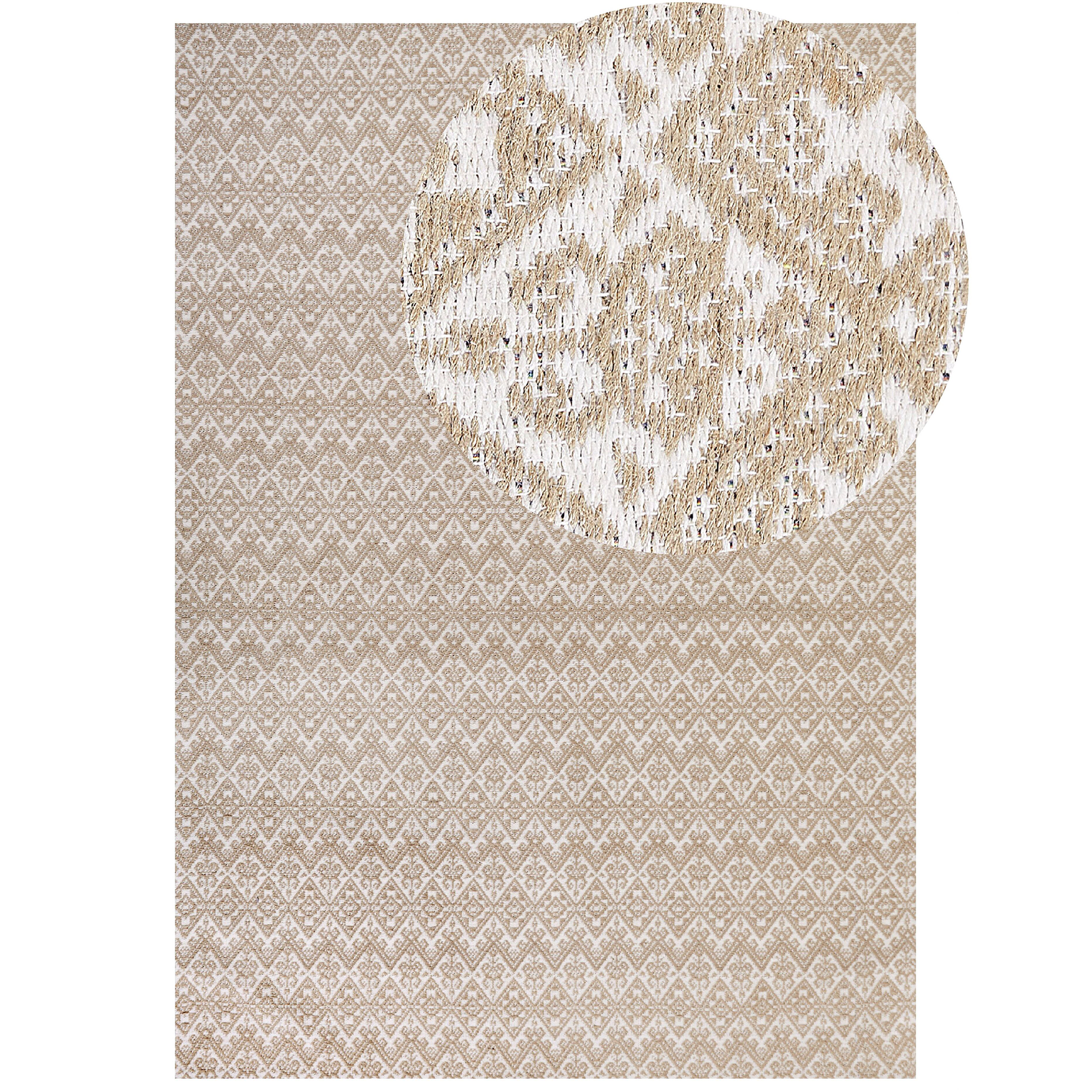 Gulvtæppe ATIMA Beige 160 x 230 cm Jute