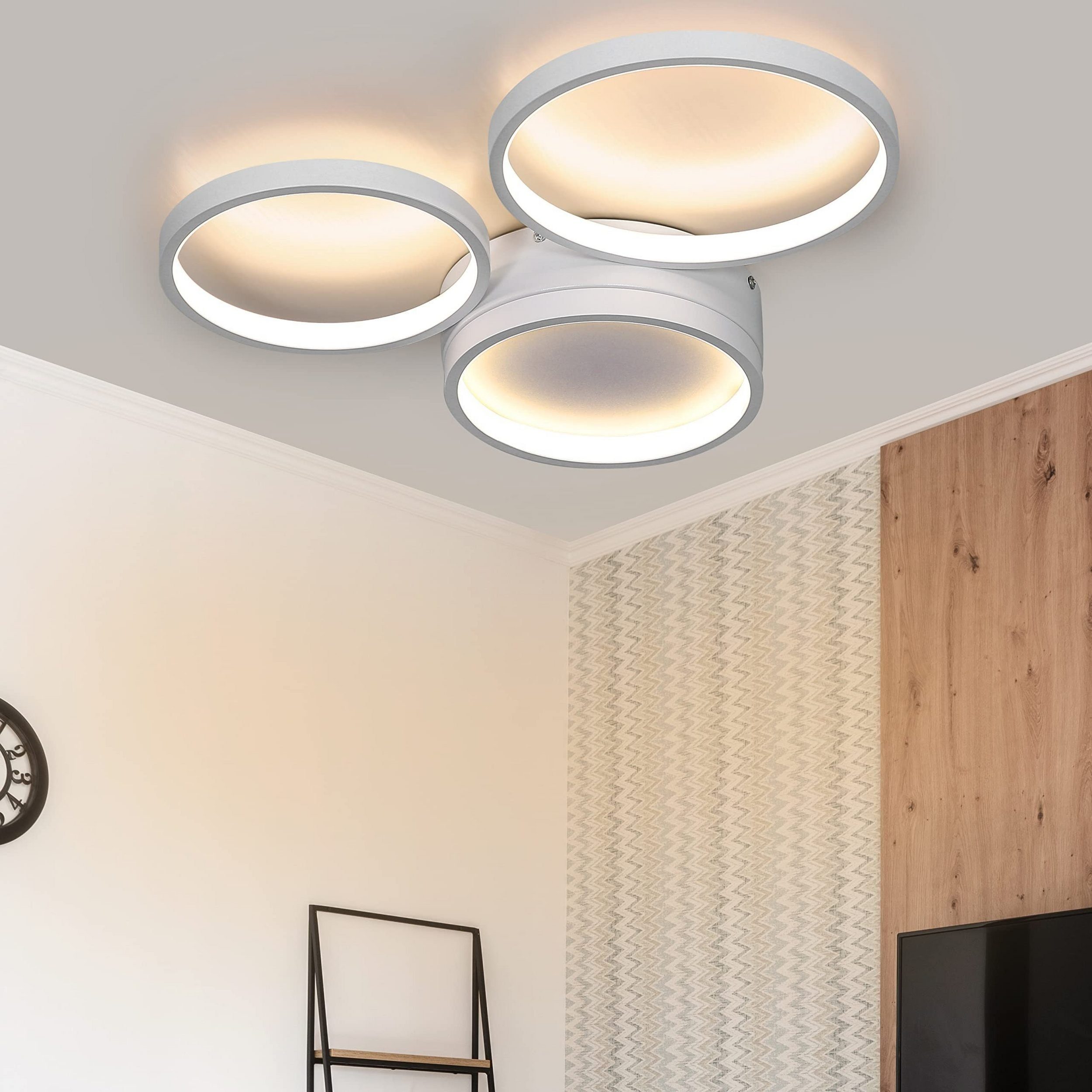 NETTLIFE LED - loftslampe, varm hvid, soveværelse 22W, moderne lampe, indretning til stue, børneværelse, entré, spisestue
