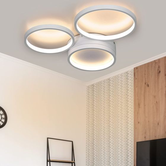NETTLIFE LED - loftslampe, varm hvid, soveværelse 22W, moderne lampe, indretning til stue, børneværelse, entré, spisestue