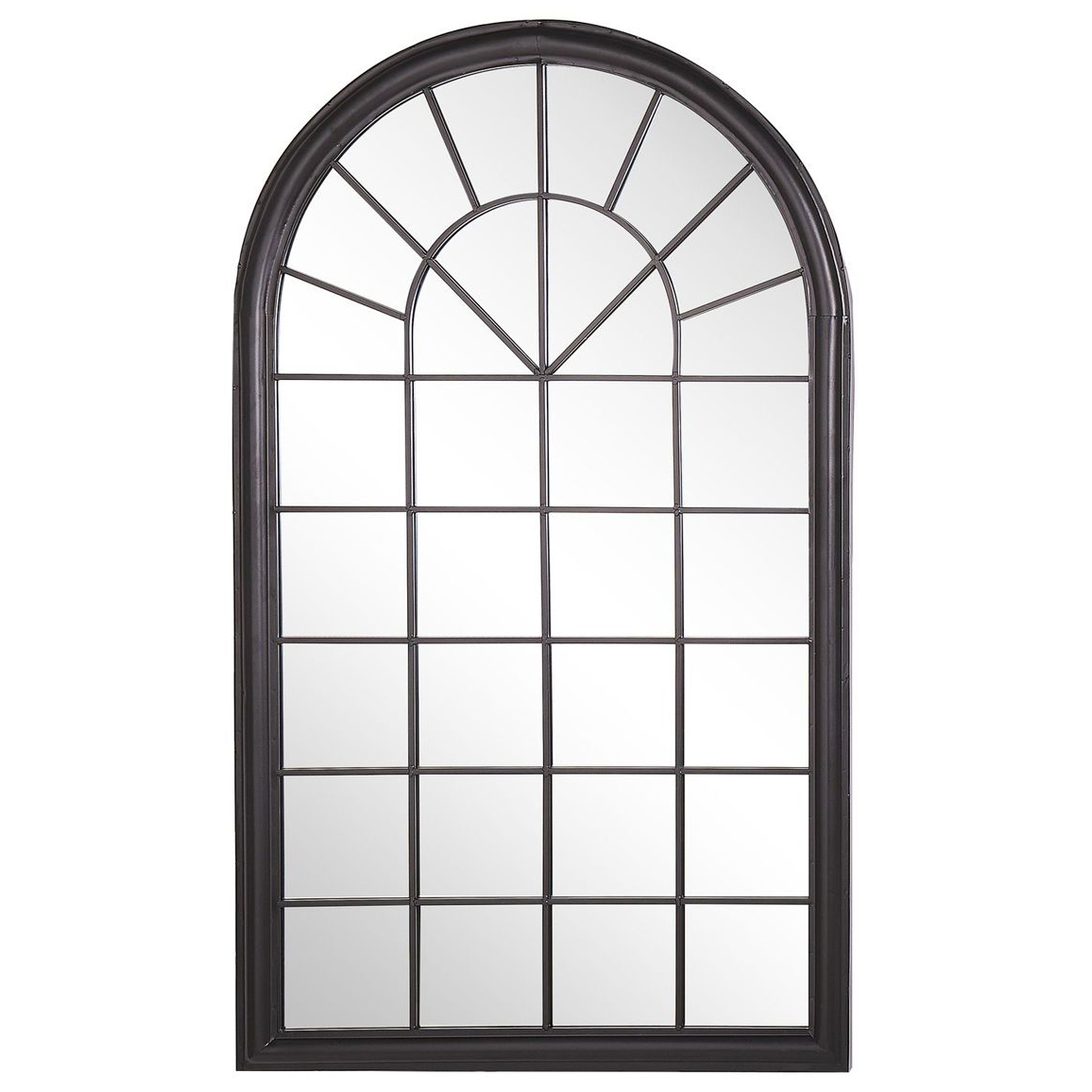 Vægspejl TREVOL 77 cm 130 cm Metal Sort
