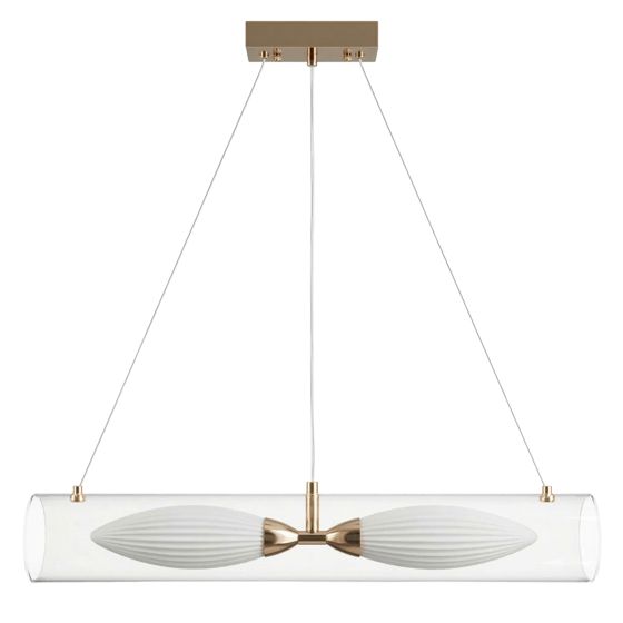 TOOLIGHT hængende loftlampe G152-2CP Guld 58x10x11cm