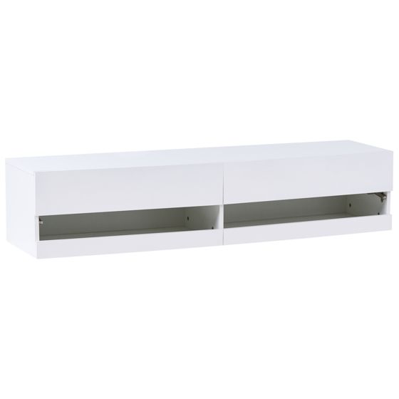 TV-bord med LED EDMONTON Hvid