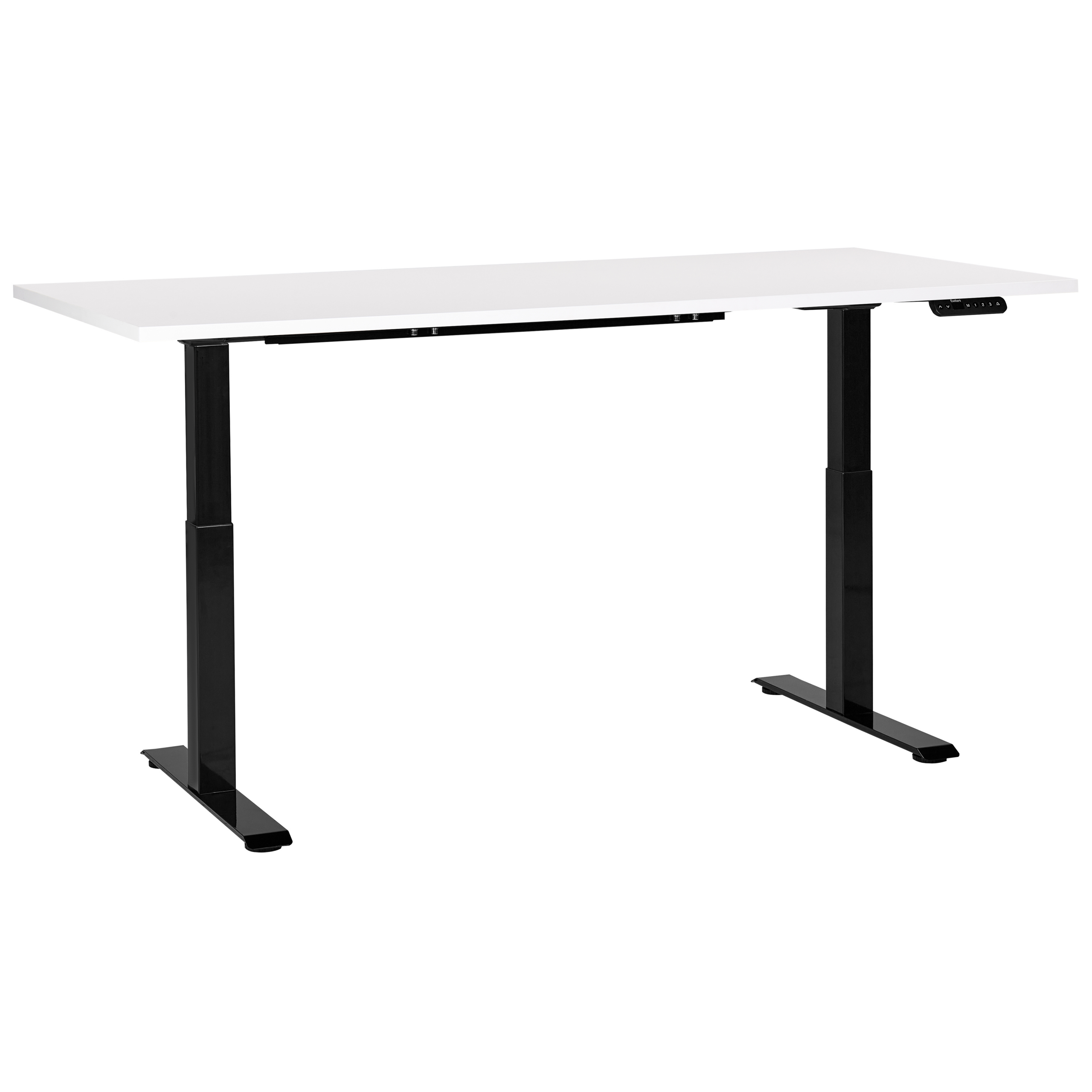 Elektrisk justerbart hæve sænkebord DESTINES 180 cm 80 cm Hvid/sort